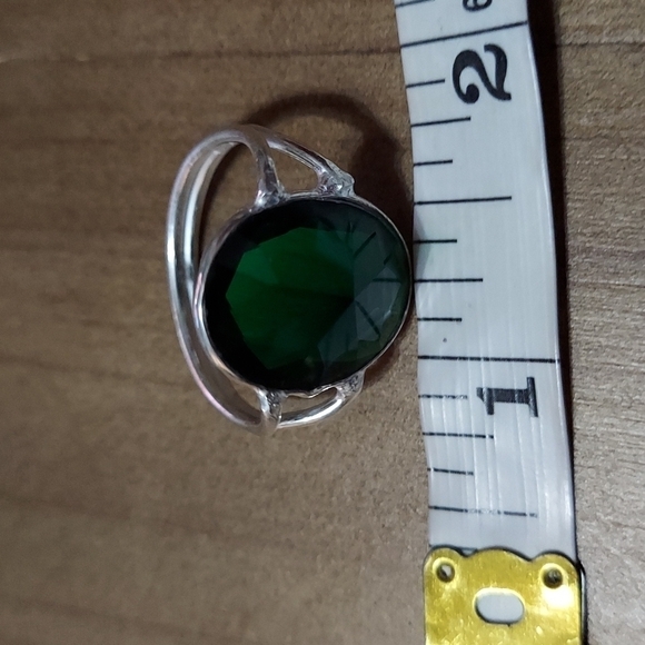 CHROME Diopside Sterling Silver Ring Size 7.25 - Picture 7 of 9